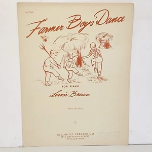 Vintage 1944 The Farmer Boys Tanz Klavier Noten von Lewis Brown - Bild 1 von 12