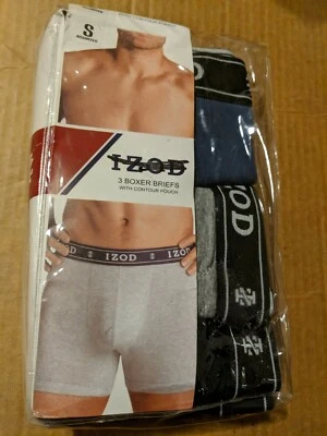 IZOD Mens Boxer Brief 3-Pack Cotton Size Small - Image 1 of 2
