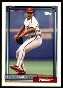 1992 Topps Cliff Brantley Rookie Philadelphia Phillies #544