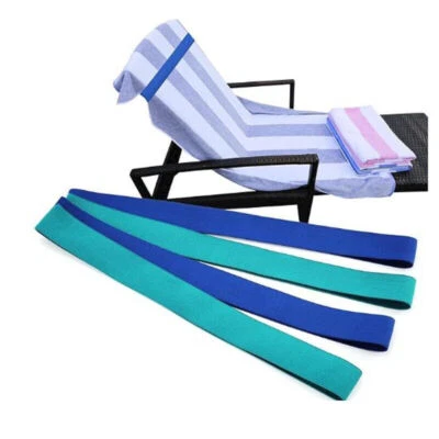 4X Sunbed strap towel bands Holiday essentials beach towel sun lounger strap GB