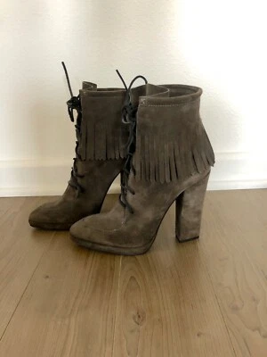 Botín Giuseppe Zanotti de gamuza con flecos Clare Foto 1 de 4