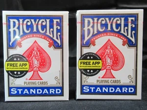 BICYCLE SPIELKARTEN - 2 NEUE VERSIEGELTE BLAUE DECKS - Bild 1 von 2