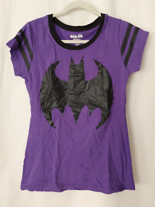 T-shirt Batman Juniors casquette manches courtes col violet avec blanc M (7/9) #14717