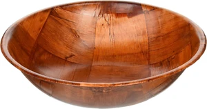 WWB-10 Wooden Woven Salad Bowl, 10-Inch, Brown - Picture 1 of 12