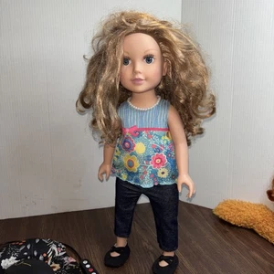 Journey Girls 18” Vinyl Doll Blonde Hair Blue Eyes With Outfit - Picture 1 of 11