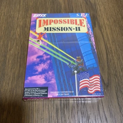 Impossible Mission II (Nintendo Entertainment System, 1990) New, Sealed - Image 1 of 2