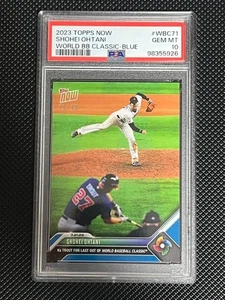 Shohei Ohtani / Mike Trout 2023 Topps NOW #WBC71 WBC Blue /49 PSA 10 - Picture 1 of 2