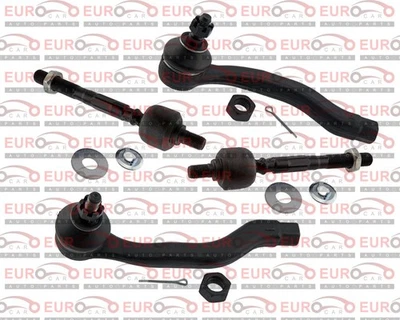 Kit de dirección delantera extremos de barra de amarre interior exterior para Honda Civic 1988-1991 todos los modelos Foto 1 de 4