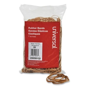 Universal® Rubber Bands, Size 33, 3-1/2 x 1/8, 640 Bands/1lb Pack - Picture 1 of 5