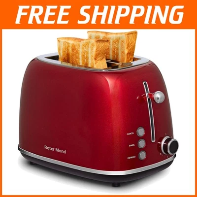 Stainless Steel 2 Slice Toaster with 6 Shade Settings - Image 1 of 4