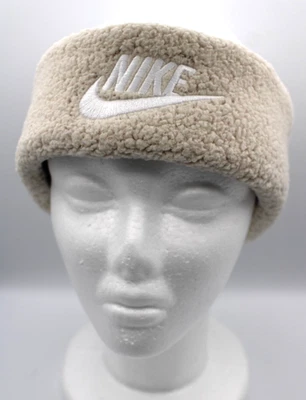 Nike High Pile Fleece Headband Women's OSFM LT Orewood Brown/White - Image 1 of 4