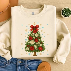 Camisa de Navidad con lazo azul Coquette, camiseta para adultos y niños, sudadera, sudadera con capucha - Imagen 1 de 10