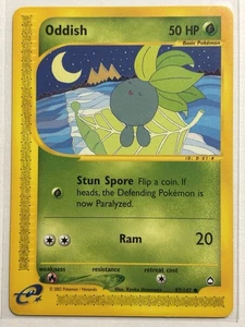 Oddish 97/147 - Aquapolis Non Holo Pokemon TCG WOTC - Picture 1 of 2
