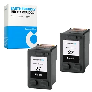 Paquete de 2 cartuchos de tinta compatibles OSI 27 para HP DeskJet 3450 3520 3535 3550 3620 - Imagen 1 de 1