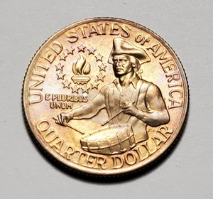 TONED 1976 P WASHINGTON QUARTER UNC #C10017 - Picture 1 of 2