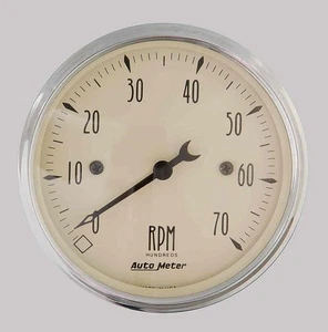 Auto Meter 1898 Antique Beige Tachometer - Picture 1 of 3