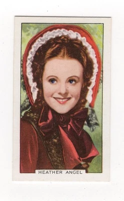 Gallaher Portraits of Famous Stars 1935 #46 Heather Angel - Image 1 of 2