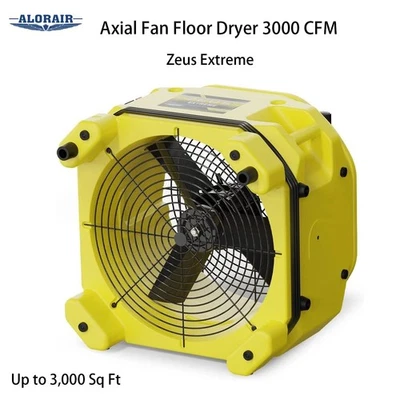ALORAIR 3000CFM Air Mover secador de alfombras/ventilador de piso/soplador restauración de daños por agua Foto 1 de 4