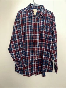Blue Mountain Herren Flanell Hemd Button Down Baumwolle kariert grün gelb M - Bild 1 von 10