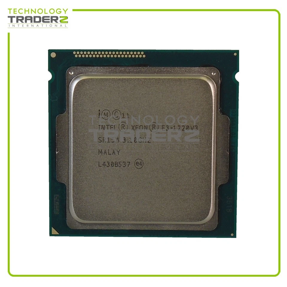 SR154 Intel Xeon E3-1220 V3 4 Core 3.1GHz 8MB 5 GT/S 80W Processor Pulled - Image 1 of 1