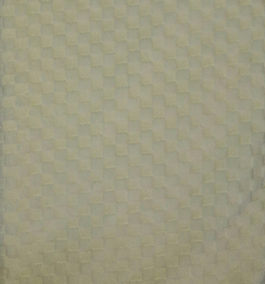 Minky Checkerboard Fabric  -  White - 48" - New - Image 1 of 1