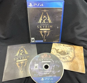 The Elder Scrolls V: Skyrim Anniversary Edition (PlayStation 4, 2021) CIB W/ Map - Picture 1 of 8