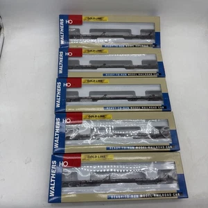 Lot 5 Walthers Ho Scale Gold Line Flat Car Florida East Coast FEC New Train - Bild 1 von 8