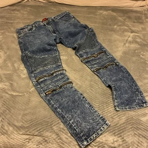 Truth Substance Common Sense Skinny Jeans Reißverschluss Akzente Stretch Herren 36x32 - Bild 1 von 6