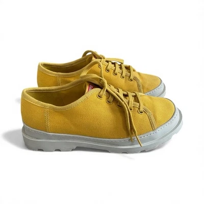 Zapatos Camper Tenis Mujer 10 EU 41 Amarillo Lona Plataforma Suela Parte Superior Baja Foto 1 de 4
