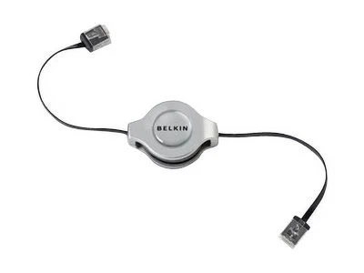 Belkin Retractable patch cable - 3.6 ft - silver - Image 1 of 4
