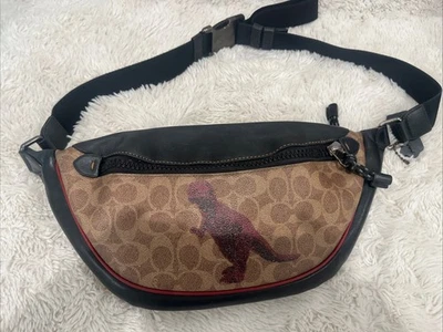 Pre Owned Coach x Sui Jianguo Signature Canvas Belt Bag Fanny Pack Rexy #75596 - Image 1 of 4
