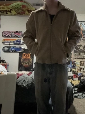 Insane grail handmade 90s korean jacket, made with leather and fur. - Image 1 of 4