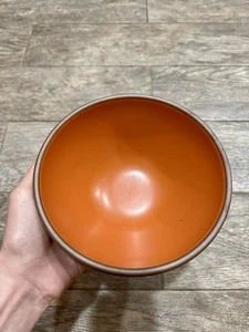 Ost Gabel Keramik Suppenschüssel Steinzeug Ton Taglilie orange - Bild 1 von 8