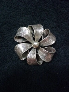 Vintage Danecraft Sterling Silver Floral Brooch - Picture 1 of 4