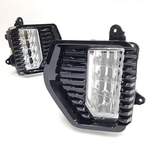 Built-in White Amber LED Fog Light Fit 2019-2021 GMC Sierra 1500 Base DRL Signal - Bild 1 von 8