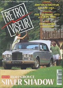 RETROVISEUR n°75 11/1994 ROLLS SILVER SHADOW PANHARD DB FIAT 124 SPORT & COUPE - Foto 1 di 1