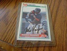 SIGNED MO VAUGHN SCORE 91 ROOKIE PROSPECT BOSTON RED SOX