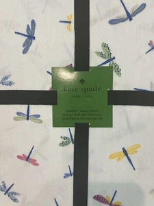 KATE SPADE New York Dragonfly Dragonflies 60X102” Rectangular Cotton Tablecloth - Picture 1 of 2