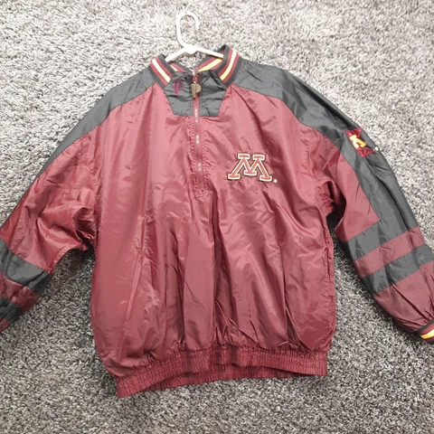 Vintage Minnesota Gophers Pro Player Reversible Windbreaker Jacket Men Large Cover