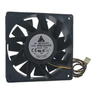 PFB1224UHE 24V 2.4A 12038 12CM high air volume inverter server cooling fan - Picture 1 of 4