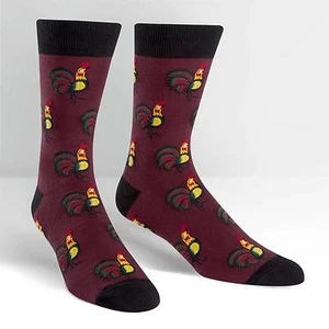 Sock It To Me Men's Crew Socks - Sock a Doodle Doo (UK 6-12) - Picture 1 of 2