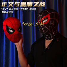Spiderman Morales Miles Wearable Full Helmet Chin Contorl Mask Eyes Cos Costume