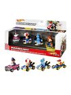 Mario Kart Hot Wheels 4 pack, Waluigi, Toad, Light-Blue Yoshi, Diddy Kong