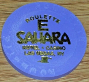 ROULETTE CHIP (LT P) FROM THE SAHARA CASINO LAS VEGAS NV - Picture 1 of 2