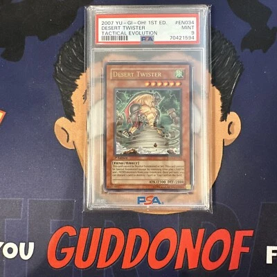 PSA 9 MINT 2007 YU-GI-Oh! TAEV DESERT TWISTER EN034 1st Edition - Image 1 of 3