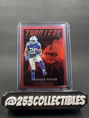 2022 Panini Rookies & Stars Jonathan Taylor Thrillers Red Prizm /99 SP - Colts - Image 1 of 2