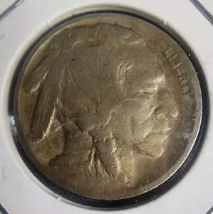 1913 Type 2 Buffalo Nickel Rotated Die Toned Better Date - Picture 1 of 4