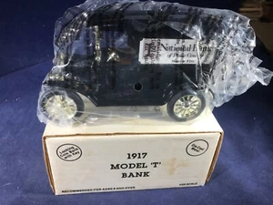 T1-36 ERTL 1:38 SCALE DIE CAST BANK - 1917 FORD MODEL T - NIB -1st NATIONAL BANK - Picture 1 of 5