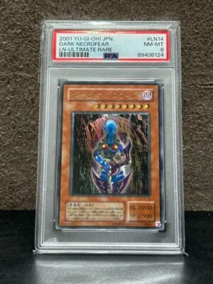 PSA 8 Dark Necrofear LN-14 Ultimate Rare 2001 YuGiOh Labyrinth of Nightmare JP - Image 1 of 2