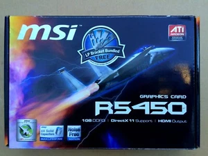 HD 5450 MSi R5450 ATi Radeon, 1 GB DDR3 Graphics card - Picture 1 of 11